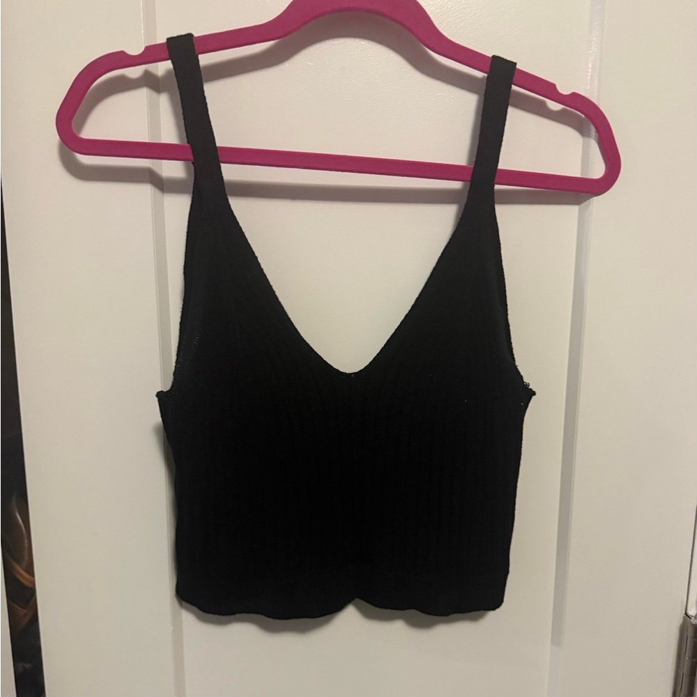Aerie Cropped Sweater Tank